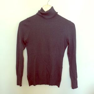 Silk blend turtleneck sweater